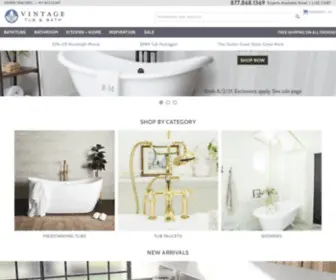 Vintagetubandbath.com(Leading Bath & Kitchen Hardware Supply) Screenshot