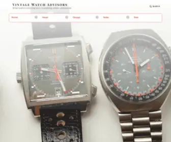 Vintagewatchadvisors.com(When watch collecting turns to enabling others' obsessions) Screenshot