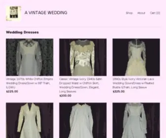 Vintagewedding.com(Vintage Wedding Dresses) Screenshot
