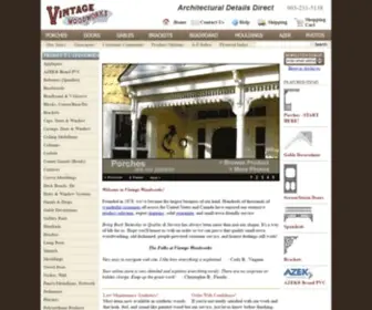Vintagewoodworks.com(Front Porch Designs) Screenshot