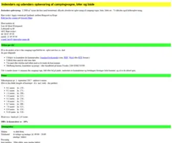 Vinteropbevaring.dk(Campingvogn) Screenshot