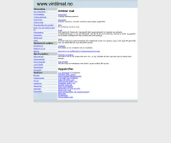 Vintilmat.no(Vintilmat) Screenshot