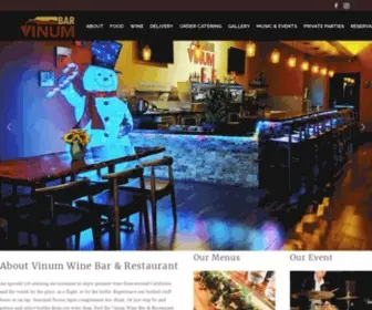 Vinumbar.net(Vinum Wine Bar & Restaurant) Screenshot