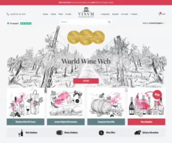 Vinvm.co.uk(Online Wine Shop) Screenshot