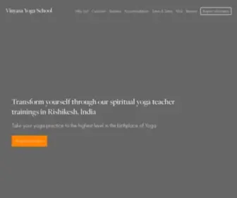 Vinyasayogatraining.com(Vinyasa Yoga School) Screenshot