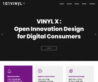 Vinyl-X.com(Open Innovation Design for Digital Consumers) Screenshot