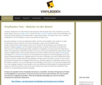 Vinylbodentest.de(Vinylboden Test) Screenshot