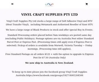 Vinylcraftsupplies.com(Vinyl Craft Supplies Australia) Screenshot