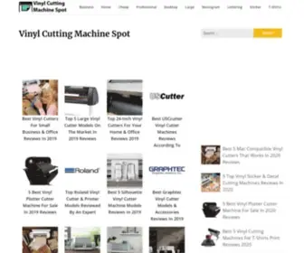 Vinylcuttingmachinespot.com(Vinyl Cutting Machine Spot) Screenshot