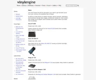 Vinylengine.com(Vinyl Engine) Screenshot