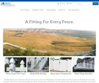 Vinylfencefittings.com(Vinyl Fence Fittings and Accessories) Screenshot