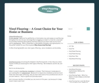 Vinylflooringfaq.com(A Great Choice for Your Home or Business) Screenshot