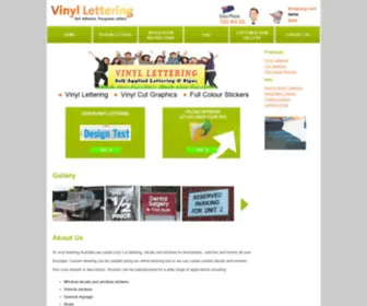Vinyllettering.com.au(Vinyl Lettering) Screenshot