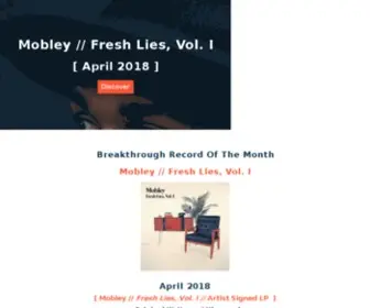 Vinylmnky.com(The Monthly Breakthrough Record Tribe) Screenshot