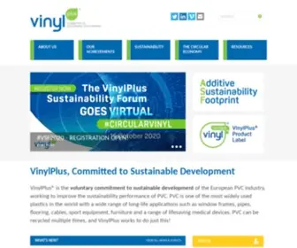Vinylplus.eu(The voluntary sustainable development programme of the European PVC industry. PVC) Screenshot