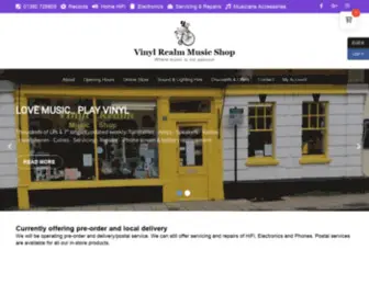 Vinylrealm.co.uk(Vinyl Realm Music Shop) Screenshot