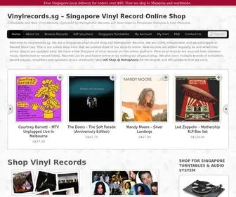 Vinylrecords.sg(Singapore Vinyl Record Online Shop) Screenshot