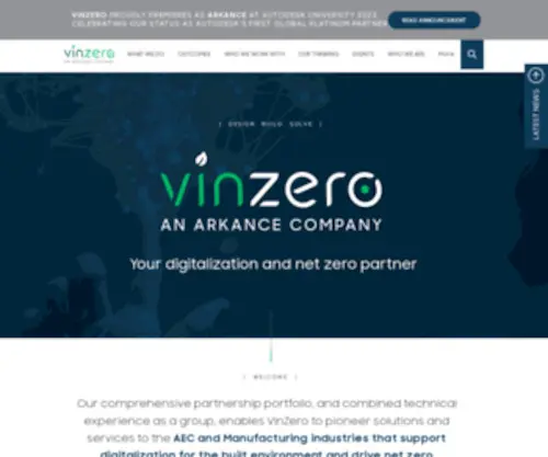 Vinzero.com(Design, Build, Solve) Screenshot