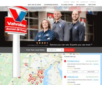 Vioc.com(Valvoline Instant Oil Change) Screenshot