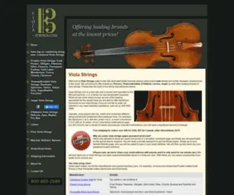 Viola-Strings.com(Viola Strings) Screenshot