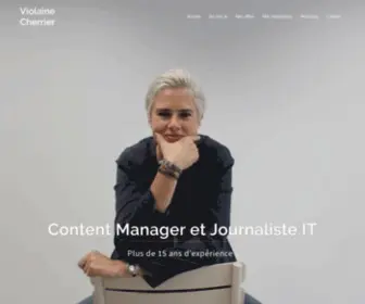 Violainecherrier.com(Violaine Cherrier Brand Content Manager et journaliste freelance) Screenshot