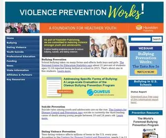 Violencepreventionworks.org(Create safer schools and safer communities with proven programs) Screenshot