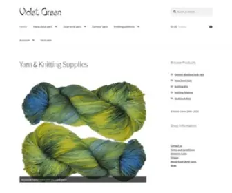 Violetgreen.co.uk(Violet Green yarn shop) Screenshot