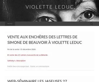 Violetteleduc.net(1972)) Screenshot