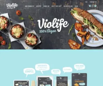 Violifefoods.com(Vegan Alternative to Cheese) Screenshot