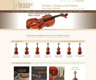 Violinesdeluthier.com(Violines de Luthier) Screenshot