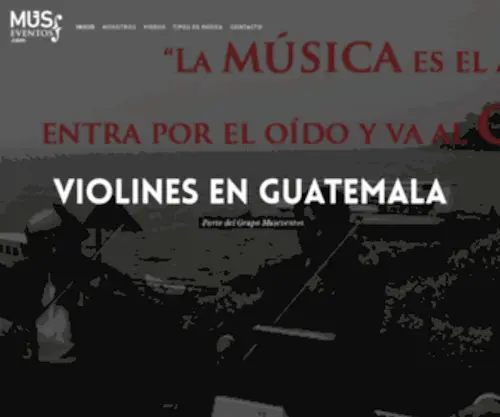 Violinesparabodasguatemala.com(Violines para bodas Guatemala) Screenshot