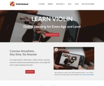 Violinschool.org(Back in a few minutes) Screenshot