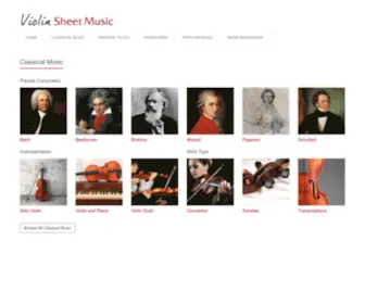 Violinsheetmusic.org(Free Violin Sheet Music) Screenshot