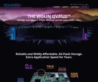 Violinsystems.com(Enterprise Applications to Accelerate Data Storage) Screenshot