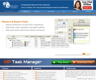 Vip-Qualitysoft.com(Task Management Software for Project Collaboration) Screenshot