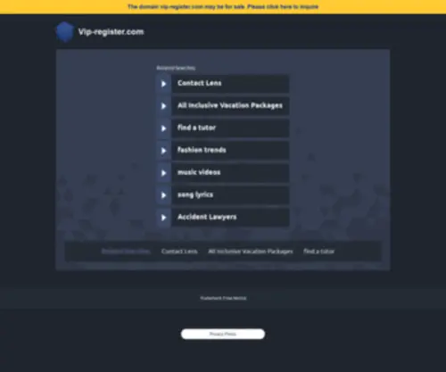 Vip-Register.com(Promociones) Screenshot