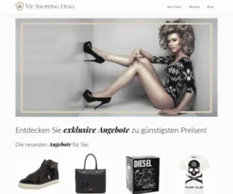 Vip-Shopping-Deals.com(Wir bieten laufend eine Auswahl an qualitativ hochwertigen Markenprodukten) Screenshot