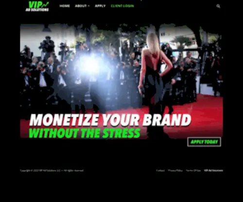 Vipadsolutions.com(VIP Ad Solutions) Screenshot