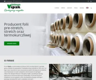 Vipak.pl(Producent folii stretch) Screenshot