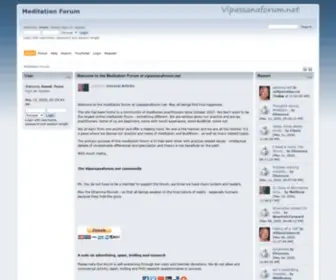 Vipassanaforum.net(Meditation Forum) Screenshot