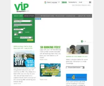 Vipbackpackers.com(VIP Backpackers) Screenshot