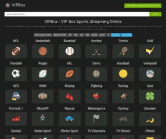 Vipbox.live(VIPBox a unique place to watch sports live streaming online. VIPBox) Screenshot