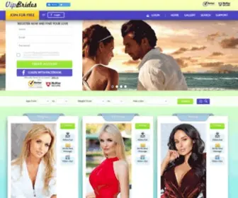 Vipbrides.com(Russian Brides) Screenshot