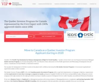 Vipbusinessimmigration.com(The 2021 Canada Investor Visa program) Screenshot