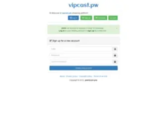 Vipcast.pw(Vipcast IS Free streaming platform) Screenshot