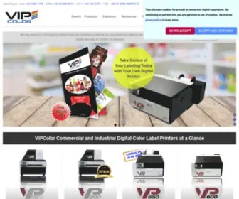 Vipcolor.com(Commercial & Industrial Color Label Printers for SME) Screenshot