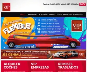 Vip.com.uy(Alquiler flexible de autos en Uruguay VIP Rent a Car) Screenshot