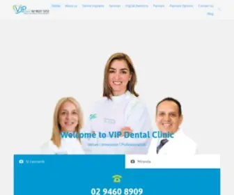 Vipdentalclinic.com.au(Family Dentist in Miranda) Screenshot