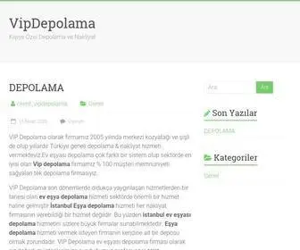 Vipdepolama.com(Kişiye Özel Depolama ve Nakliyat) Screenshot