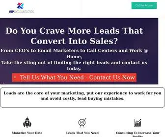 Vipdiscountleads.com(Marketing For Marketers) Screenshot